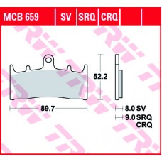 TRW Remblokken MCB659 CRQ