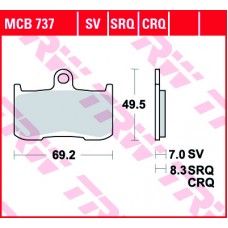 TRW Remblokken MCB737 SV